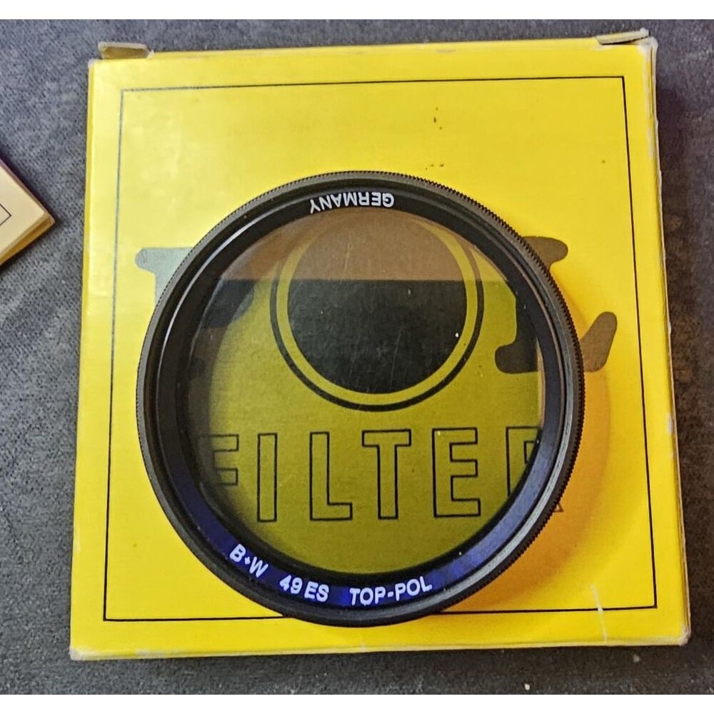 B+W 49ES Top-Pol Polarizing Filter Germany 49mm Extra Slim Vintage Camera Lens